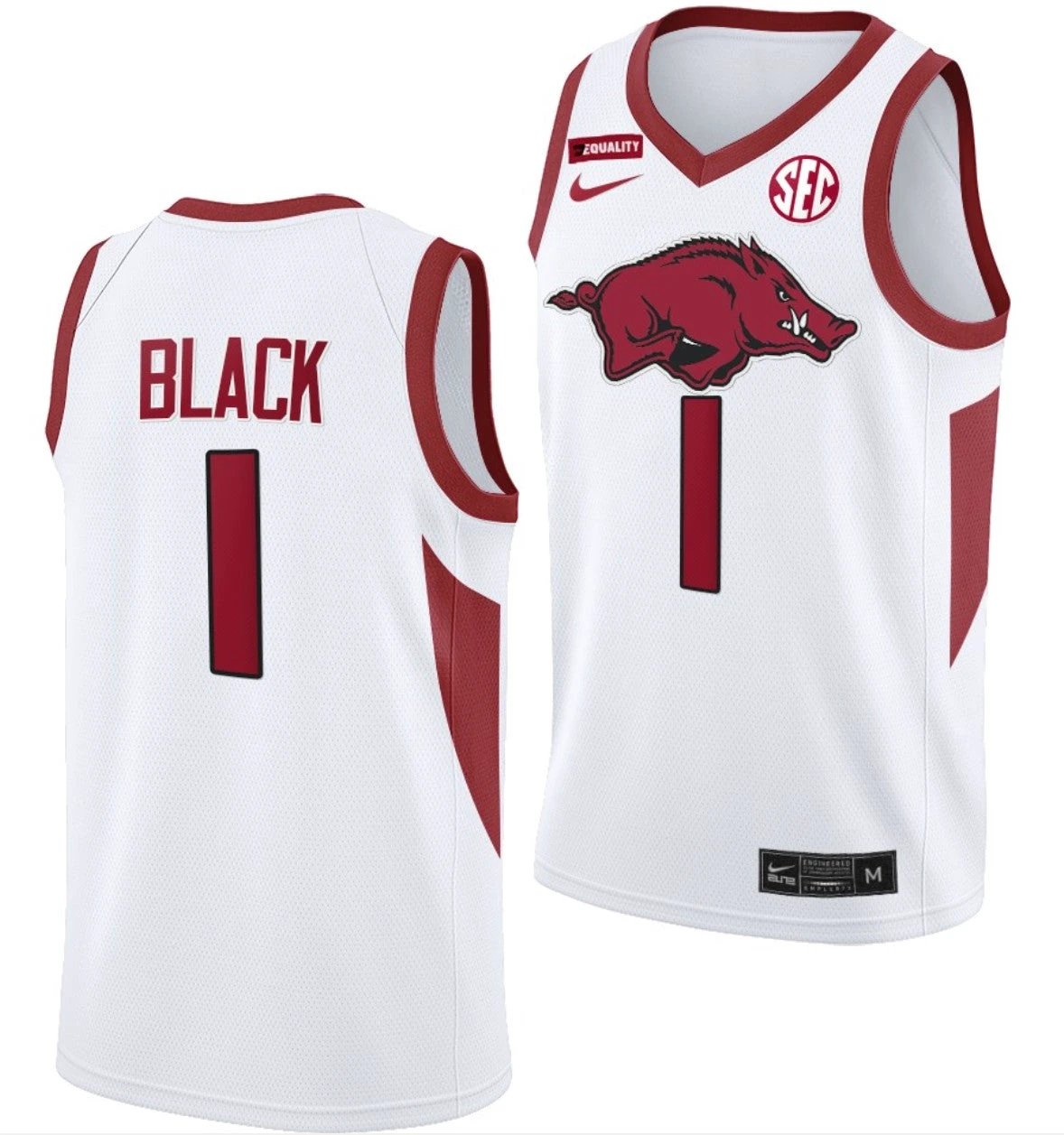 Anthony Black Jersey Arkansas Razorbacks College Basketball #1 by My store basketball