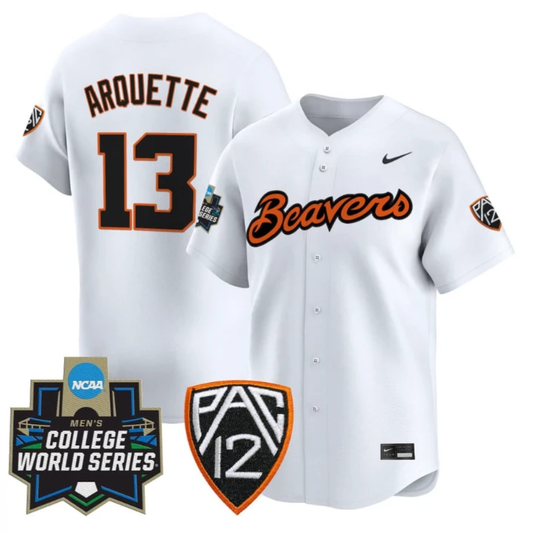 Aiva Arquette Jersey #13 Oregon State Beavers 2025 World Series Stitched White by My Store