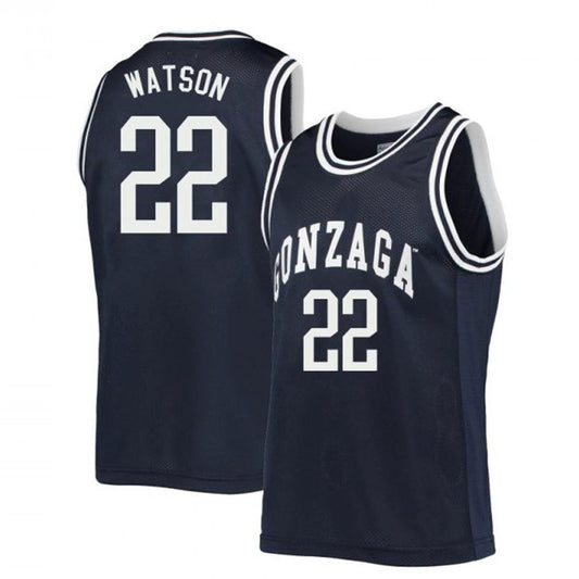 Anton Watson Jersey Gonzaga Bulldogs College Basketball Black #221 by My store basketball