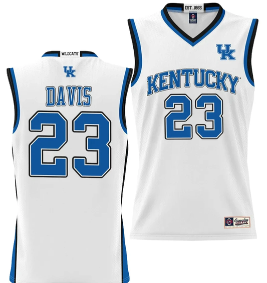 Anthony Davis Jersey #23 Kentucky Wildcats NIL College Basketball Lightweight White by My store basketball