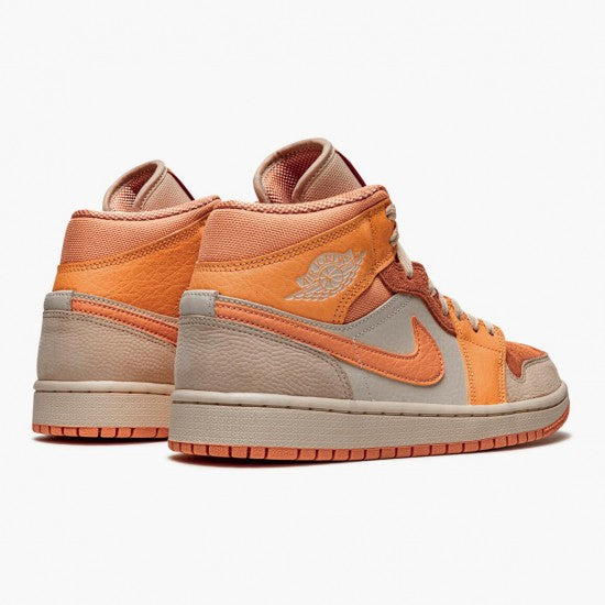 Air Jordan 1 Mid Apricot Orange by Air Jordan