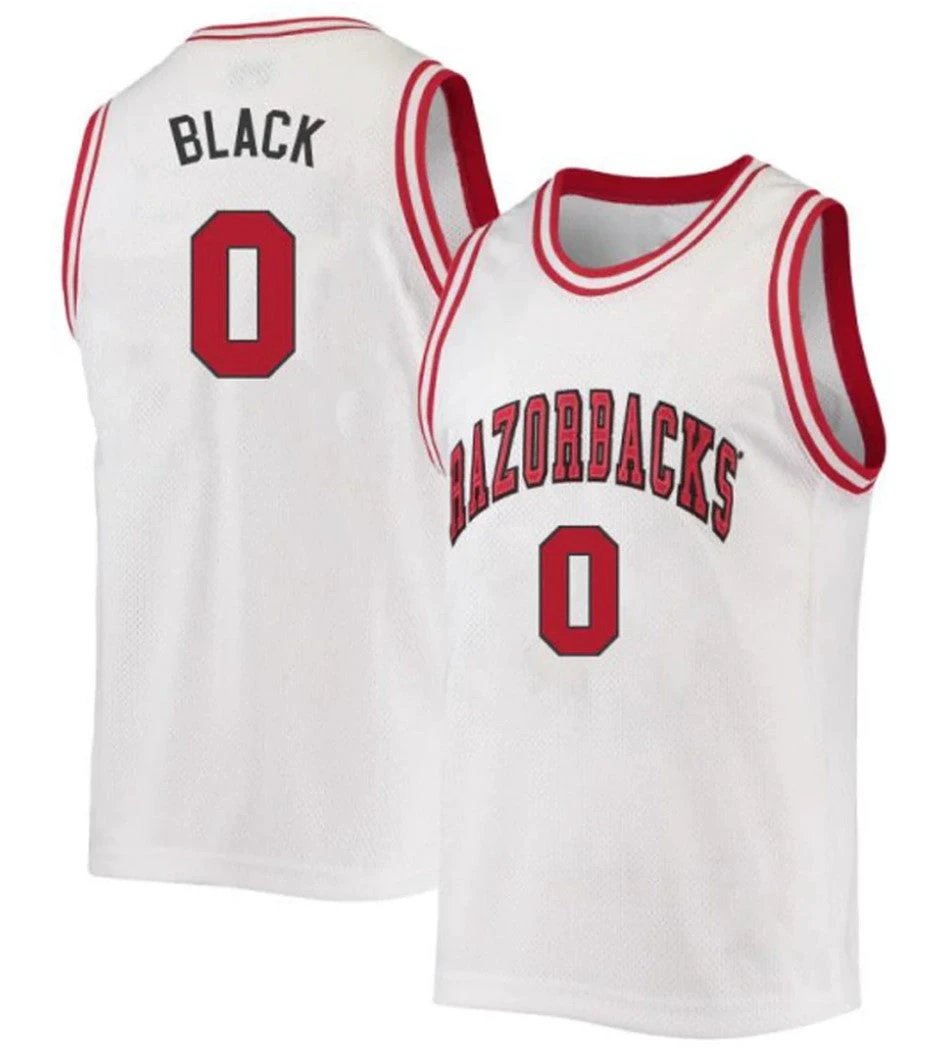 Anthony Black Jersey Arkansas Razorbacks College Basketball #0 by My store basketball