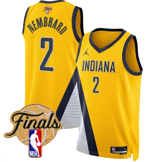 Andrew Nembhard Jersey #2 Indiana Pacers 2025 Finals Swingman Stitched Statement by My store basketball