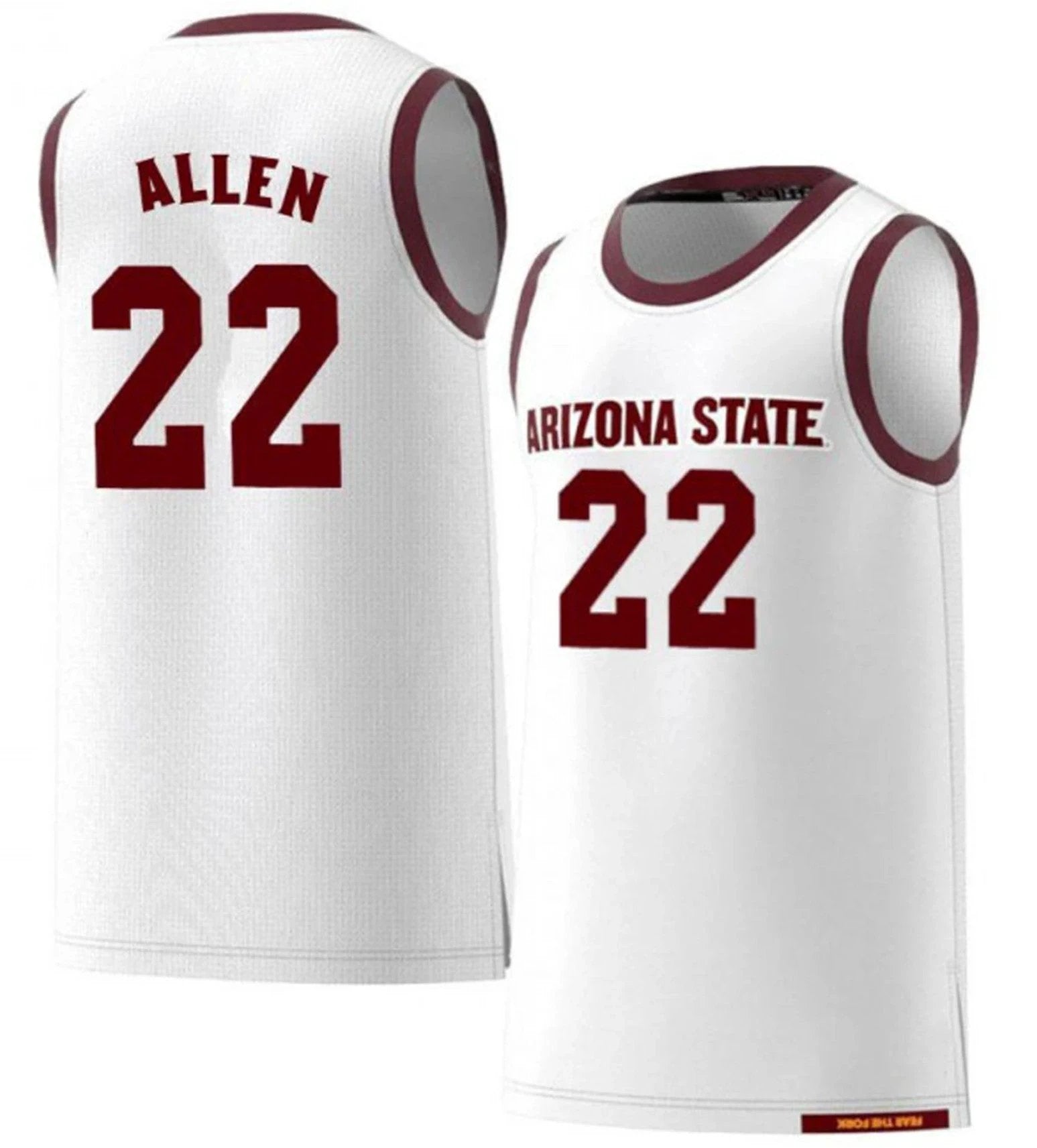 Andre Allen Jersey #22 Arizona State Sun Devils College Basketball by My store basketball