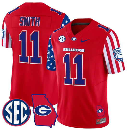 Arian Smith Jersey #11 Georgia Bulldogs American Style Vapor Limited Football Stitched Red by My Store