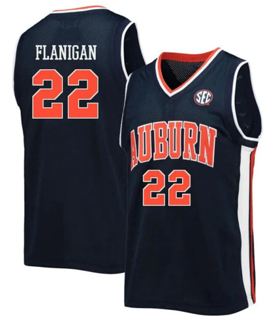 Allen Flanigan Jersey Auburn Tigers College Basketball #22 by My store basketball