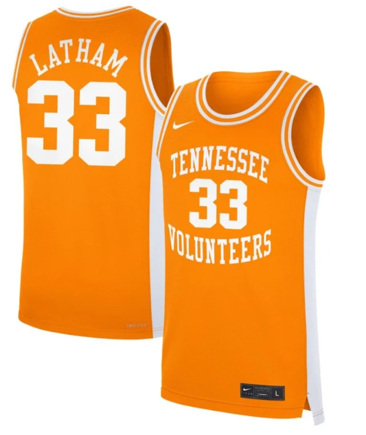 Alyssa Latham Jersey #33 Tennessee Volunteers Basketball NIL Orange by My store basketball
