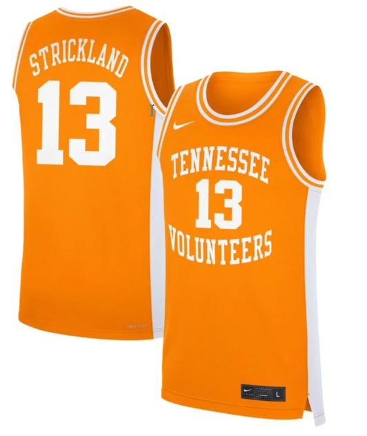 Avery Strickland Jersey #13 Tennessee Volunteers Basketball NIL Orange by My store basketball