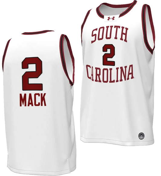Ashlyn Watkins Jersey #2 South Carolina Gamecocks Basketball Throwback Replica White by My store basketball