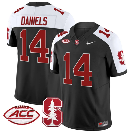 Ashton Daniels Jersey #14 Stanford Cardinal Vapor Limited College Football Stitched Black Alternate by My Store
