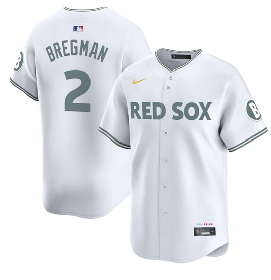 Alex Bregman Jersey #2 Boston Red Sox 2025 City Connect Vapor Premier Limited Stitched White by My Store