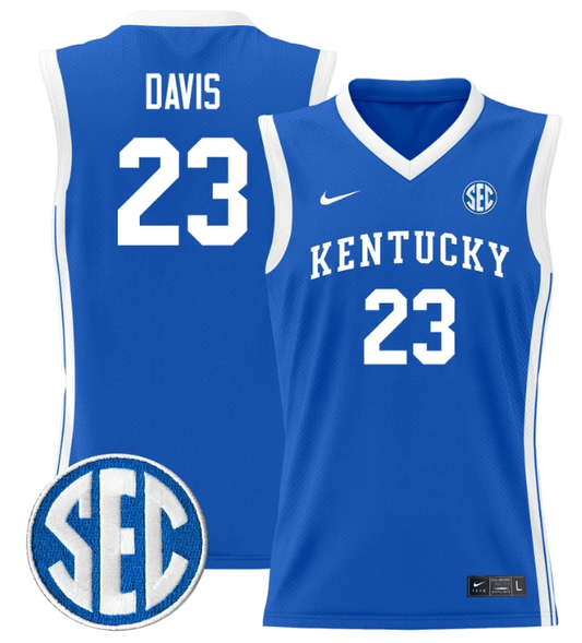 Anthony Davis Jersey #23 Kentucky Wildcats Lightweight Basketball Royal by My store basketball
