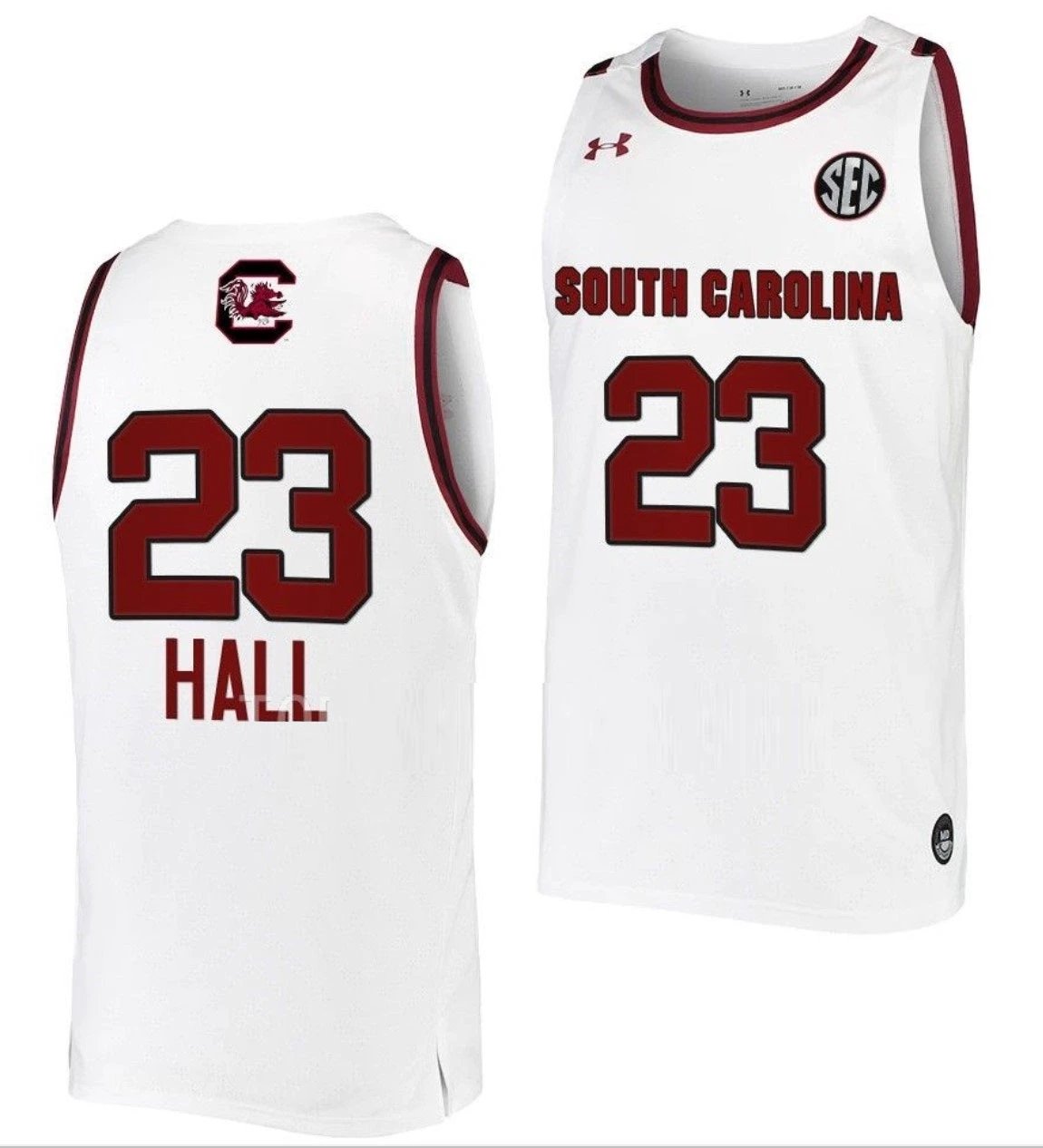 Aubryanna Hall Jersey South Carolina Gamecocks College Basketball White #23 by My store basketball