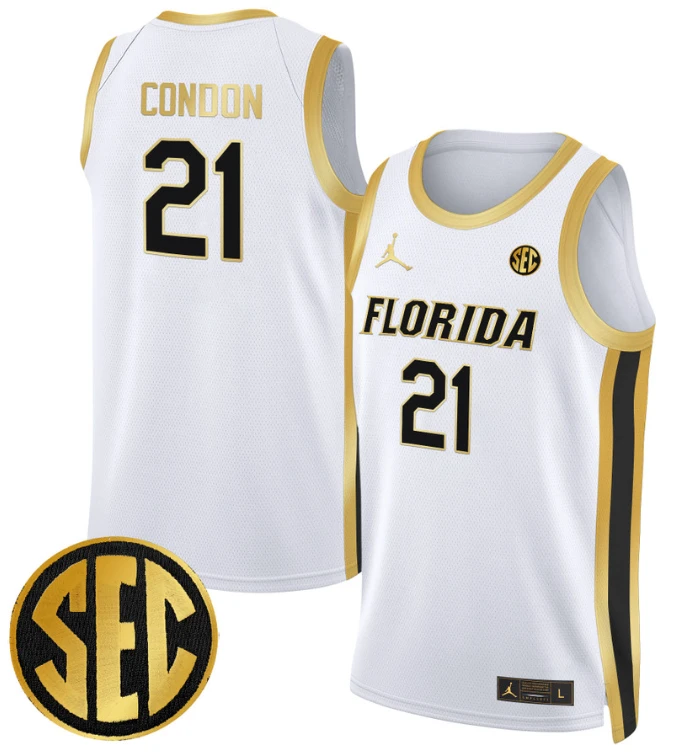 Alex Condon Jersey #21 Florida Gators Swingman Basketball Stitched White by My store basketball