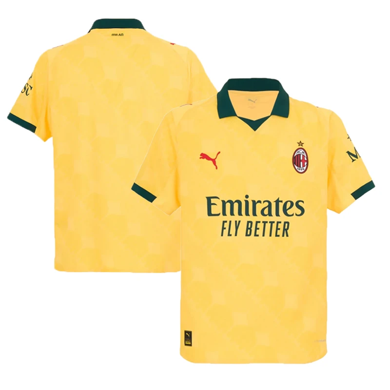 AC Milan 2025-26 Third Men Jersey – Yellow by Soccer Jersey