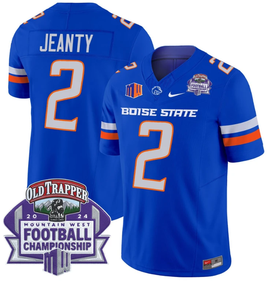 Ashton Jeanty Jersey #2 Boise State Broncos 2024 Championship Vapor Royal by My Store