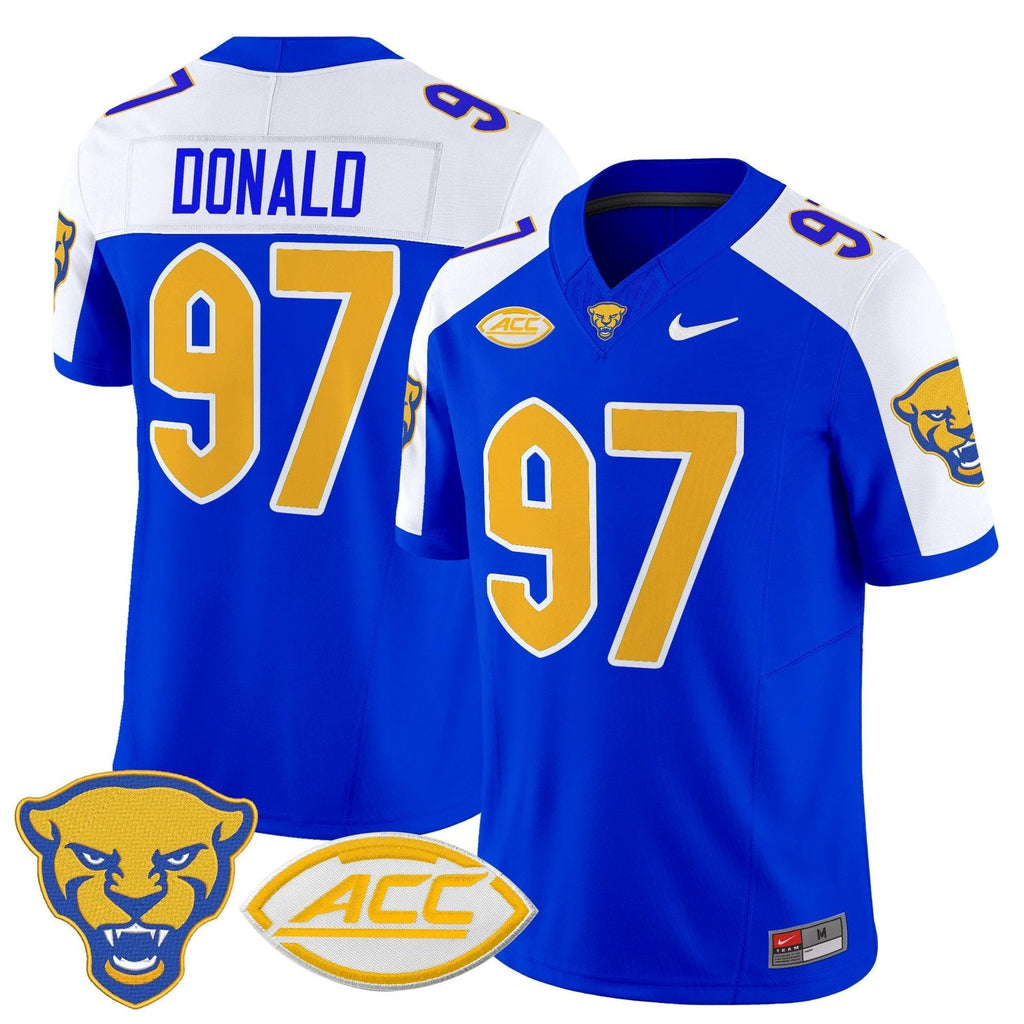Aaron Donald Jersey #97 Pittsburgh Panthers 2025 Limited Stitched Royal Alter by My Store