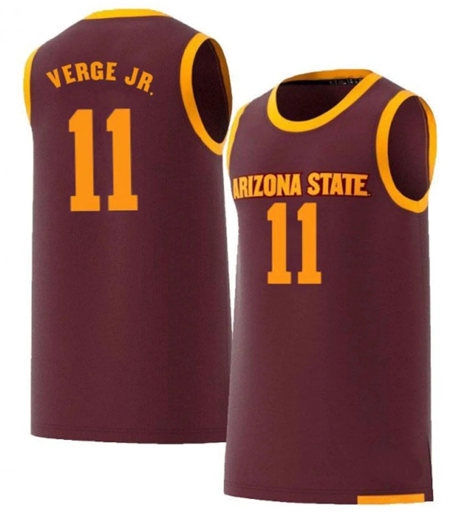 Alonzo Verge Jersey #11 Arizona State Sun Devils College Basketball by My store basketball