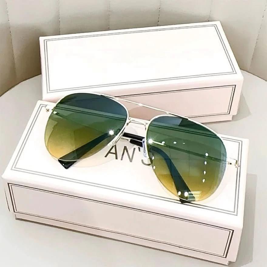 Pilot sunglasses with color gradient and UV400 protection for men by BowLift