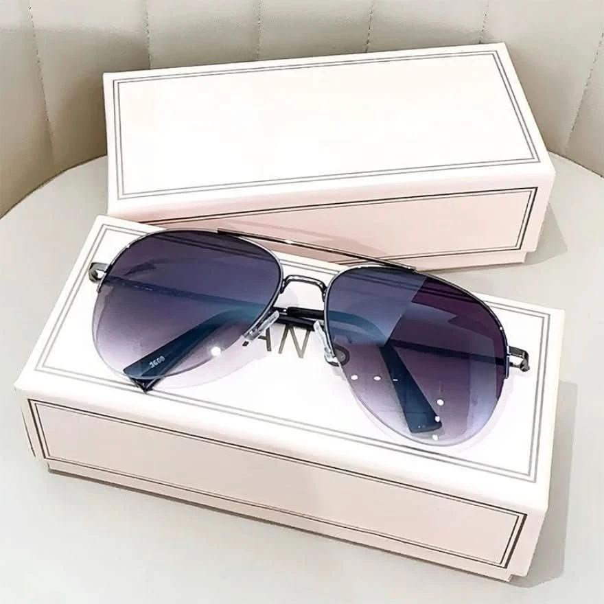 Pilot sunglasses with color gradient and UV400 protection for men by BowLift