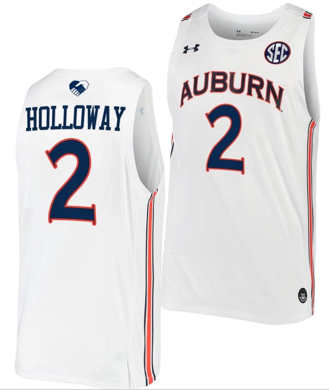 Aden Holloway Jersey Auburn Tigers College Basketball #2 by My store basketball