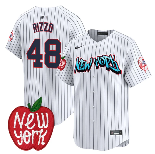Anthony Rizzo Jersey #48 New York Yankees Apple Patch Vapor Premier Limited Stitched Pinstripe by My Store