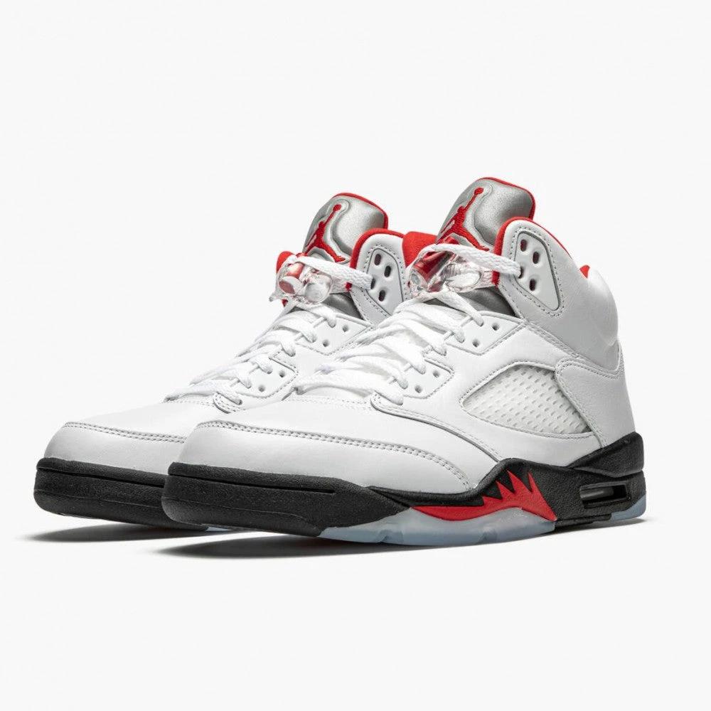 Air Jordan 5 Retro Fire Red Silver Tongue by Air Jordan