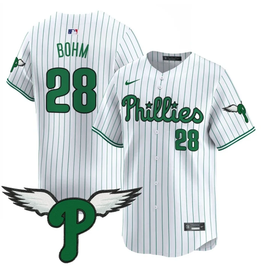 Alec Bohm Jersey #28 Philadelphia Phillies 2025 Vapor Premier Limited Stitched Pinstripe by My Store