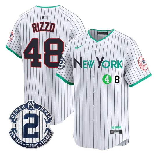 Anthony Rizzo Jersey #48 New York Yankees City Connect Vapor Premier Limited Stitched Pinstripe by My Store