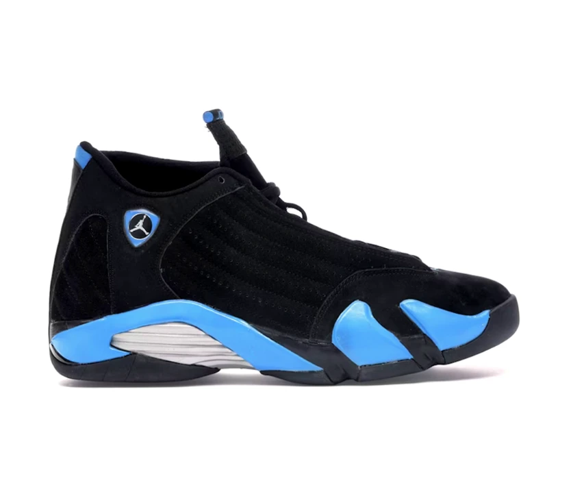 Air Jordan 14 Black University Blue Shoes Sneakers by Air Jordan