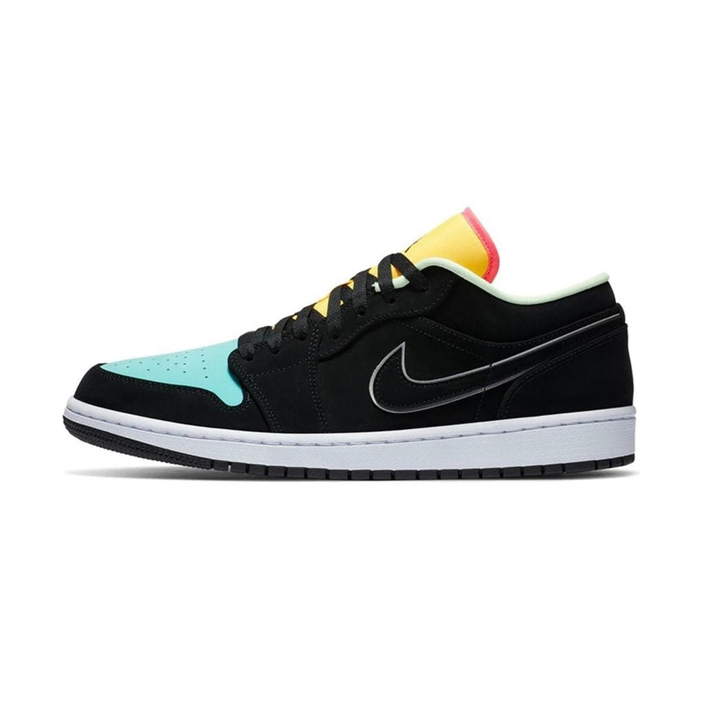 Air Jordan 1 Low Black Aurora Green Laser Orange by Air Jordan