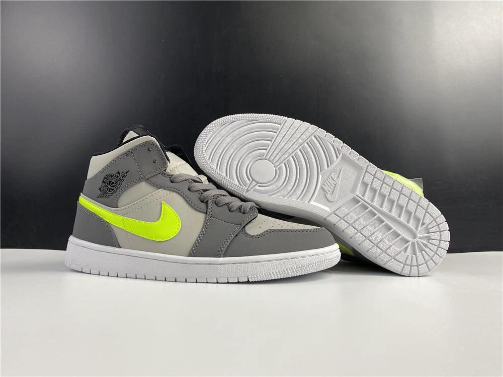 Air Jordan 1 Mid Gunsmoke Volt by Air Jordan