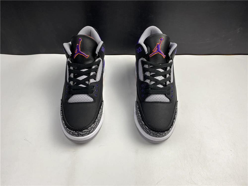 Air Jordan 3 Retro Black Court Purple by Air Jordan