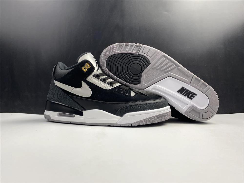 Air Jordan 3 Retro Tinker Black Cement Gold by Air Jordan