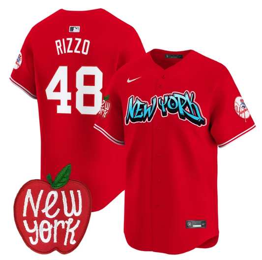 Anthony Rizzo Jersey #48 New York Yankees Apple Patch Vapor Premier Limited Stitched Red by My Store