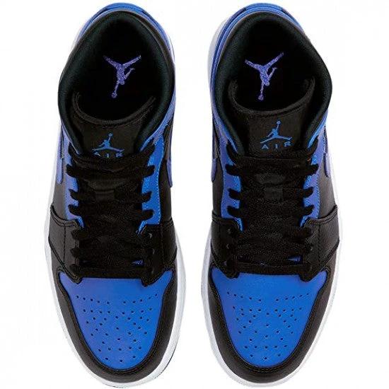 Air Jordan 1 Mid Hyper Royal Tumbled Leather by Air Jordan
