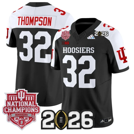 Anthony Thompson Jersey #32 Hoosiers 2025 National Champions 2026 Patch Stitched by My Store NCAA Football Jerseys