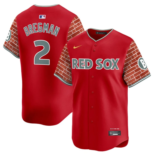 Alex Bregman Jersey #2 Boston Red Sox 2025 Fenway Red Brick Style Vapor Premier Stitched Red by My Store