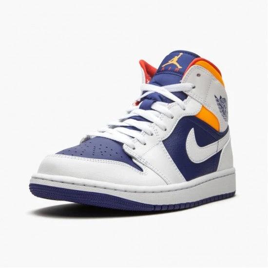 Air Jordan 1 Mid Royal Blue Laser Orange by Air Jordan