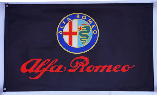 Alfa Romeo Flag-3x5ft checkered Banner-Metal Grommets by flagsshop