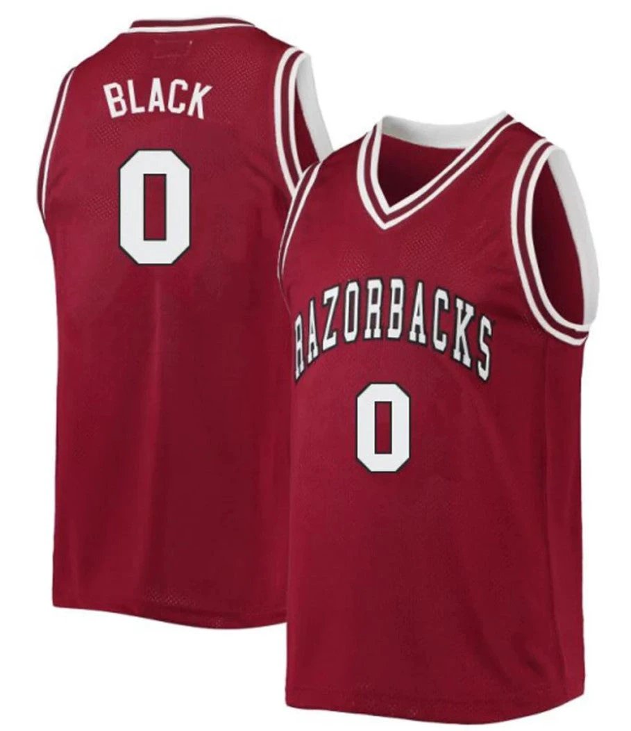 Anthony Black Jersey Arkansas Razorbacks College Basketball #0 by My store basketball