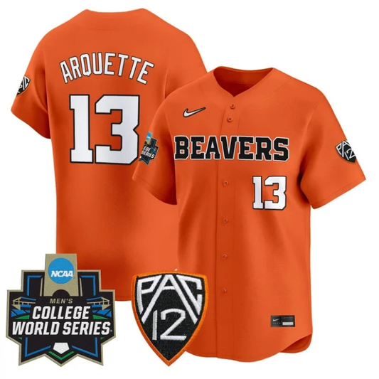 Aiva Arquette Jersey #13 Oregon State Beavers 2025 World Series Stitched Orange by My Store