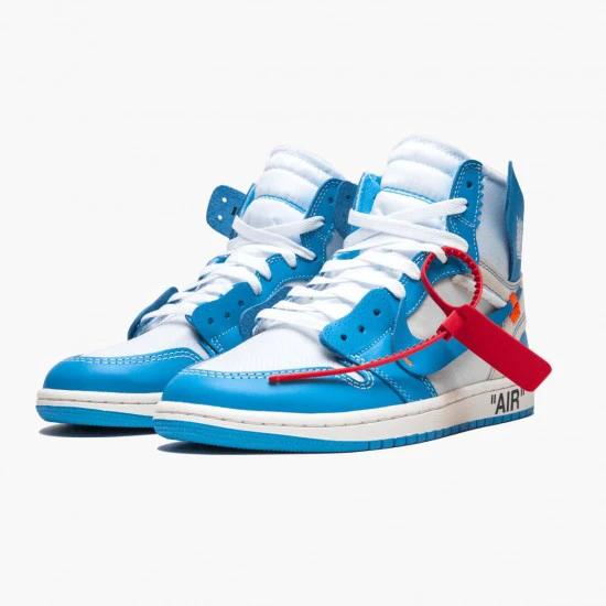 Air Jordan 1 Retro High Off-White University Blue by Air Jordan