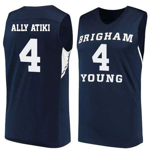 Atiki Ally Atiki Jersey BYU Cougars College Basketball #4 by My store basketball