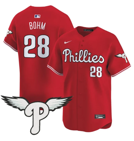 Alec Bohm Jersey #28 Philadelphia Phillies 2025 Vapor Premier Limited Stitched Red by My Store