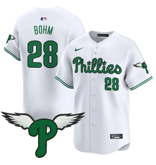 Alec Bohm Jersey #28 Philadelphia Phillies 2025 Vapor Premier Limited Stitched White by My Store