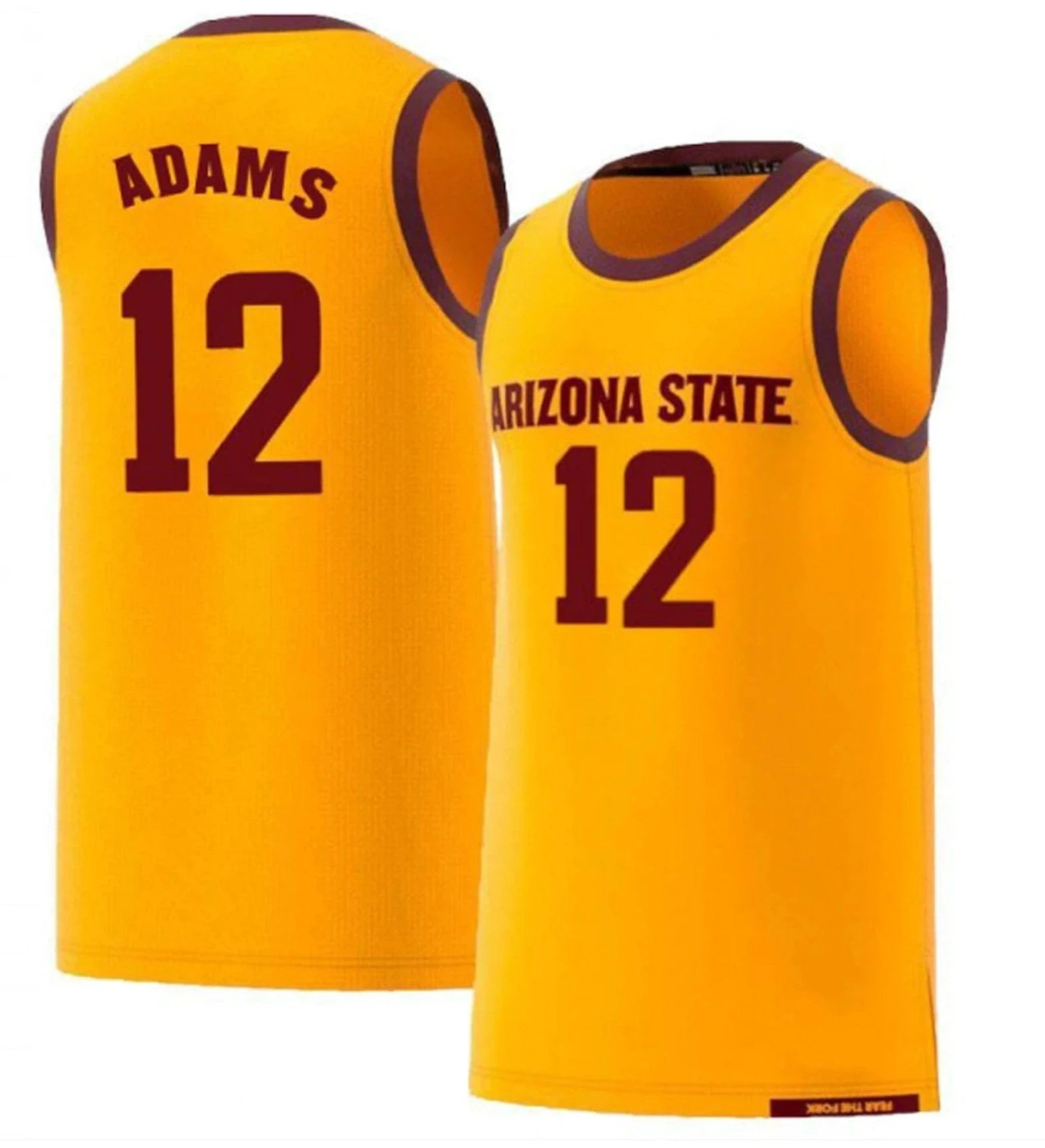 Andre Adams Jersey #12 Arizona State Sun Devils College Basketball by My store basketball