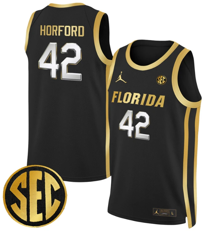 Al Horford Jersey #42 Florida Gators Swingman Basketball Stitched Black Gold by My store basketball