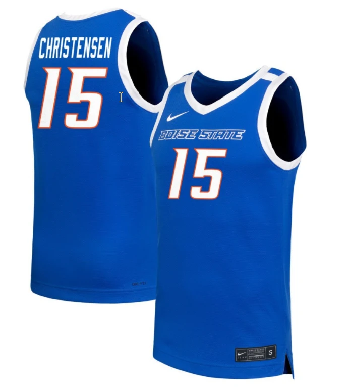Alyssa Christensen Jersey #15 Boise State Broncos NIL Basketball Royal by My store basketball
