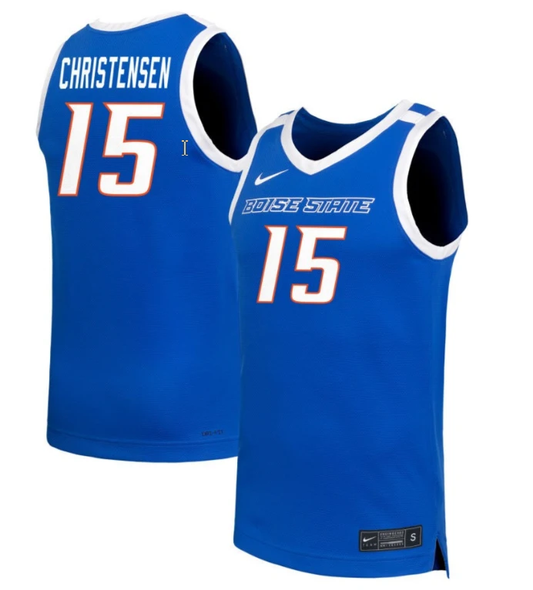 Alyssa Christensen Jersey #15 Boise State Broncos NIL Basketball Royal by My store basketball